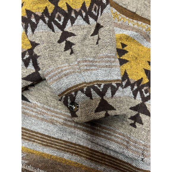 Southwestern Aztec Style Button-Up Shacket Womens Small Yellowstone‎ Vibes - Picture 15 of 16